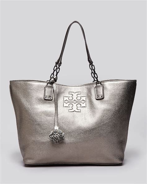 metallic tote handbags